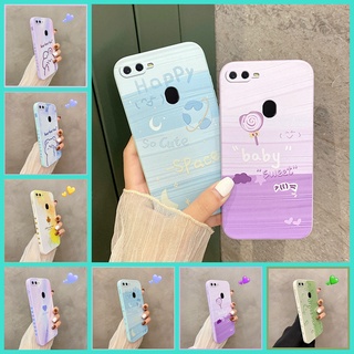 เคส OPPO F9 เคส OPPO A12 เคส OPPO A7 เคส OPPO A5S เคสโทรศัพท์มือถือ tpu นิ่ม ขอบตรง กันแตก ลายการ์ตูน สําหรับ OPPO F9 A12 A7 A5S