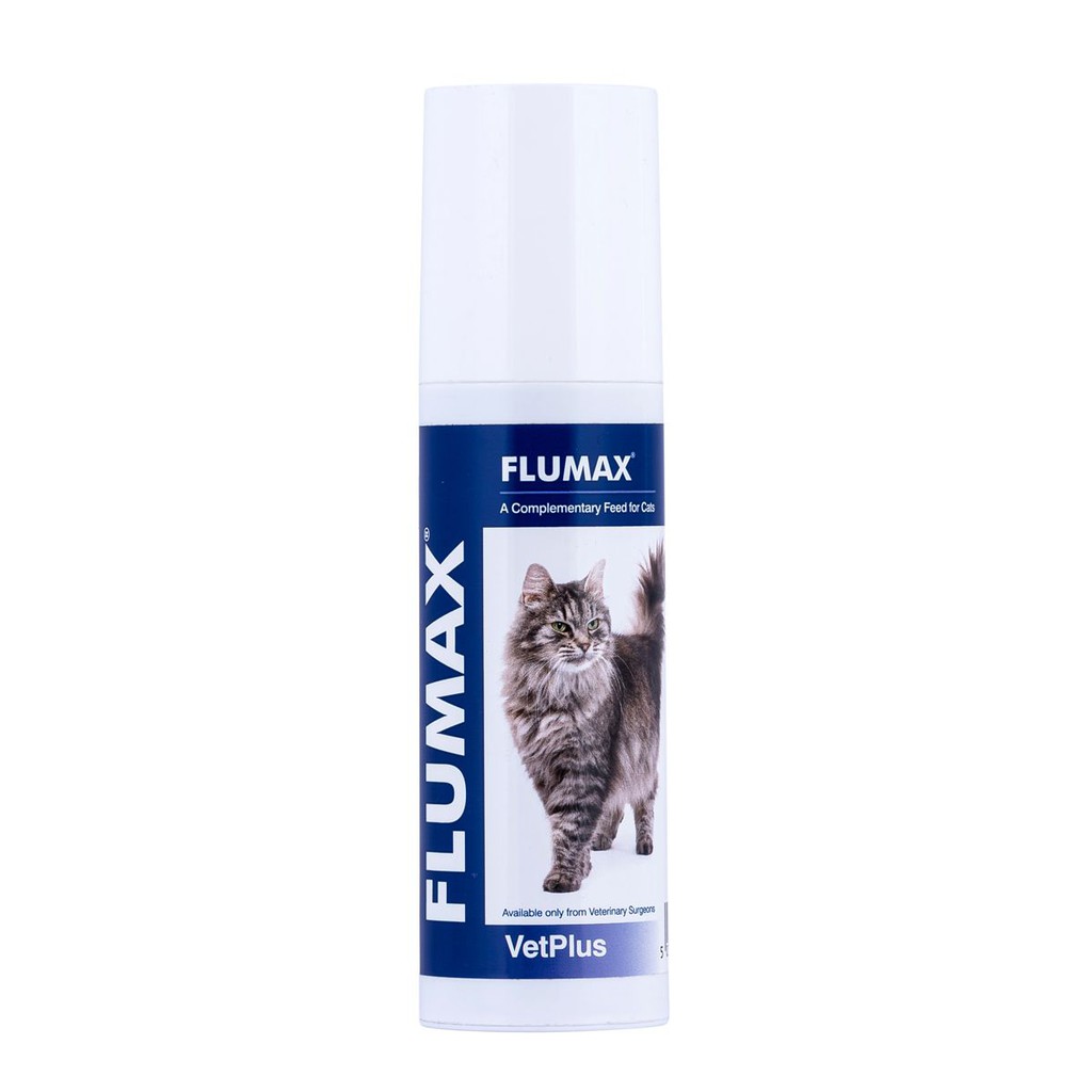 Flumax ฟลูแม็กซ์  อาหารเสริมโปรตีนสำหรับแมวอายุ 1 ปีขึ้นไป ไลซีน กินง่าย เจลผสมอาหาร แมว เสริมภูมิแมว