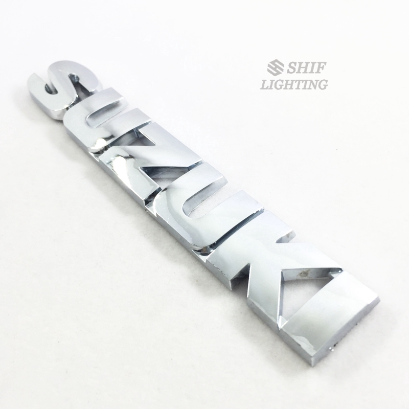 1 X ABS SUZUKI Emblem Suzuki Letter Logo Badge สติกเกอร์รูปลอกสําหรับ Suzuki Ertiga Swift Jimny APV 