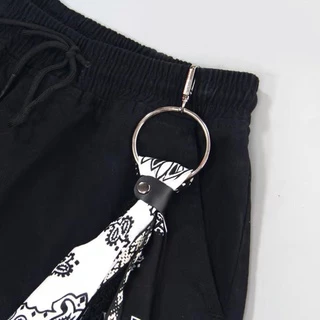 Nan Paisley Bandana Kerchief Wallet Chain Ribbon Biker Headscarf Jean Pants พวงกุญแจ