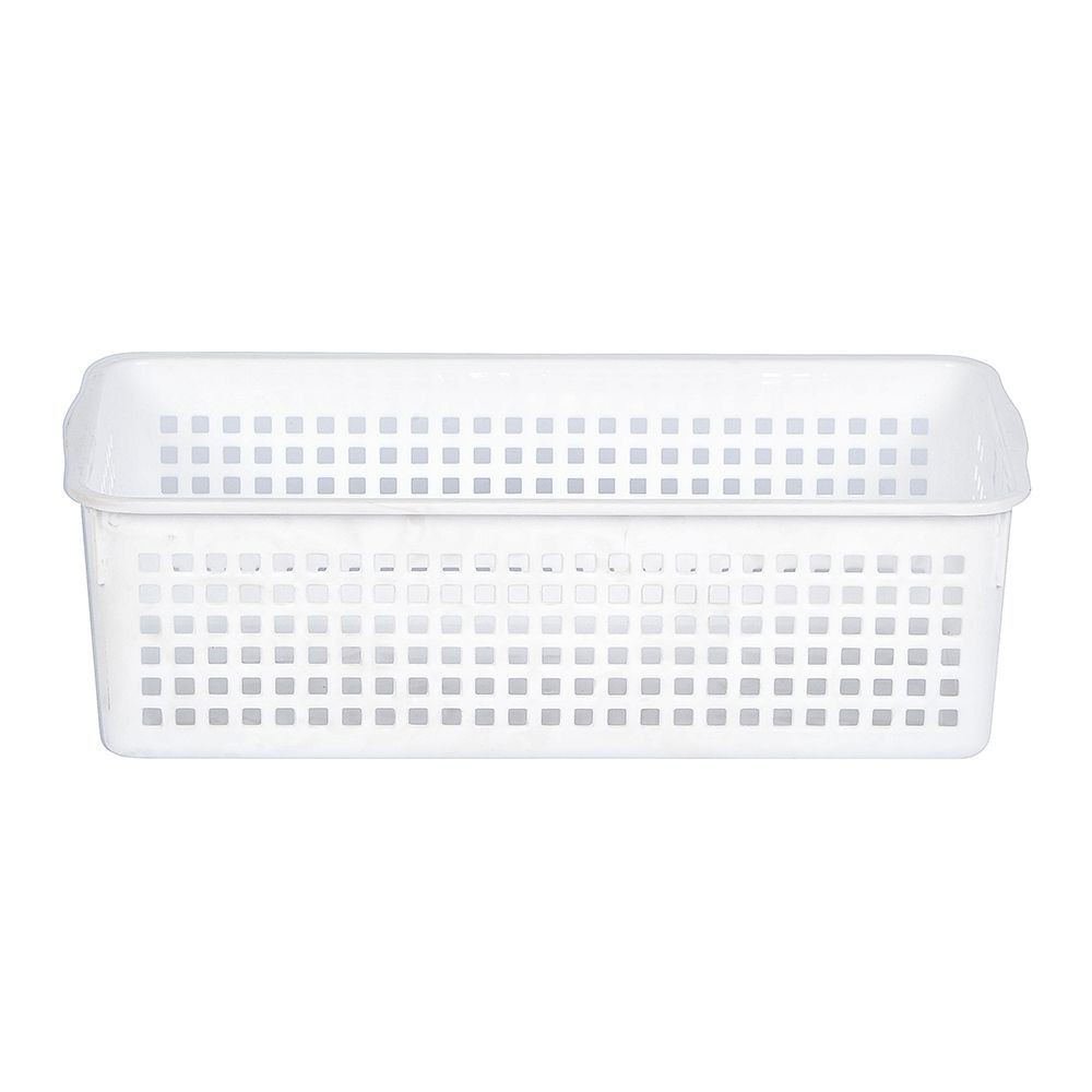 ตะแกรงใส่ของเหลี่ยมสูง กลาง INSPACE KECH 5188 สีขาว  KITCHEN GRATE SQUARE INSPACE KECH 5188 WHITE