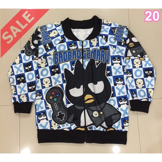 (อก44) Sale++ Jacket  No.20 เสื้อแจ๊คเก็ตคลุมแขนยาวผ้าสกูบ้า ติดซิบหน้ายาวตลอดตัว พิมพ์ลายทั้งตัว Lovely-Catty