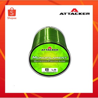 ATTACKER Mono 500m สายเอ็น ตกปลา สีเขียวมะนาว SUPER MONOFILAMENT FISHING LINES เอ็นตกปลา