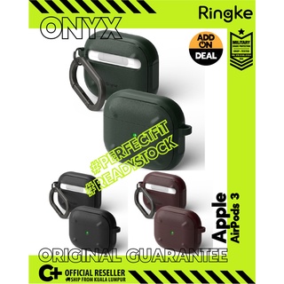 Ringke [Onxy] เคสหูฟัง กันกระแทก กันรอยนิ้วมือ ยืดหยุ่น ทนทาน กันลื่น สําหรับ AirPods 3