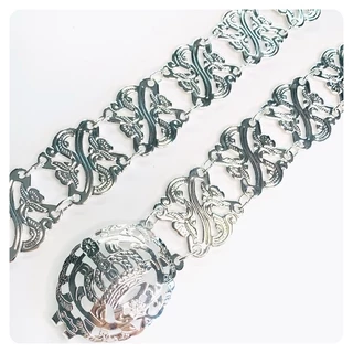 Vintage Jewelry เข็มขัดชุดไทย สีนาค เข็มขัดแฟชั่นสีทอง สีเงินมีสามสีให้เลือก