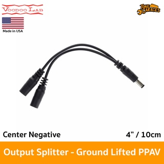 Voodoo Lab Output Splitter Adapter Ground Lifted PPAV Center Negative สายไฟ เอฟเฟคกีต้าร์  Made in USA