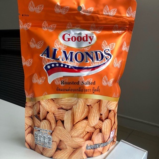 Goody Almonds Salted nu tอัลมอนด์อบเกลือ ตรากู้ดดี้ 180 กรัม