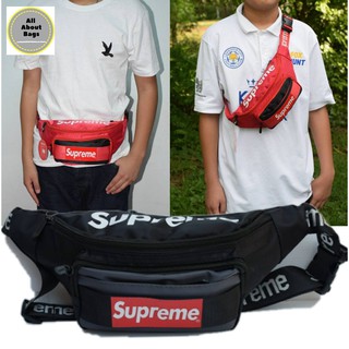 กระเป๋าสะพายข้างและคาดเอวsupreme//AB086ขนาดกระทัดรัด unisex