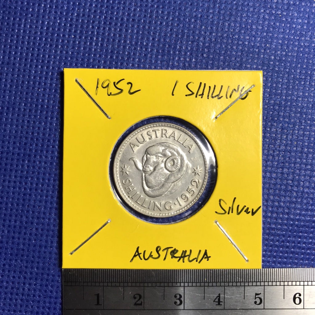 Special Lot No.60133 เหรียญเงิน ปี1952 ออสเตรเลีย 1 SHILLING เหรียญสะสม เหรียญต่างประเทศ เหรียญเก่า หายาก ราคาถูก