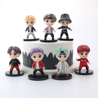 Vg ตุ๊กตา K - Pop Bts Bangtan Boys Tiny Tan Anime ของเล่นสําหรับเด็ก 7 ชิ้น