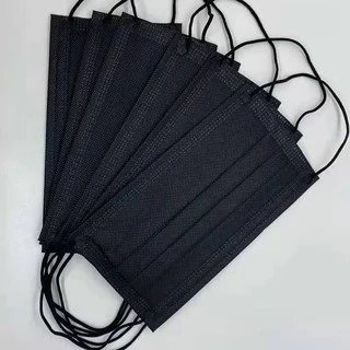 🔥 ขายดีอันดับ1🔥พร้อมส่ง🖤หน้ากากอนามัยสีดำ 2 ด้าน/แมสสีดำราคาถูกสุดกล่องละ50ชิ้นแมสคาร์บอน