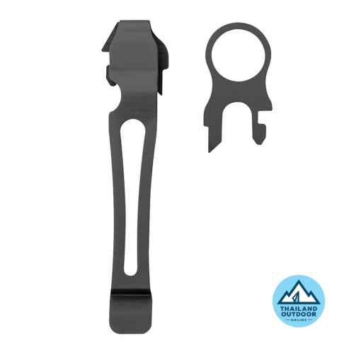 Pocket Clip & Lanyard (BLACK) Charge&Wave