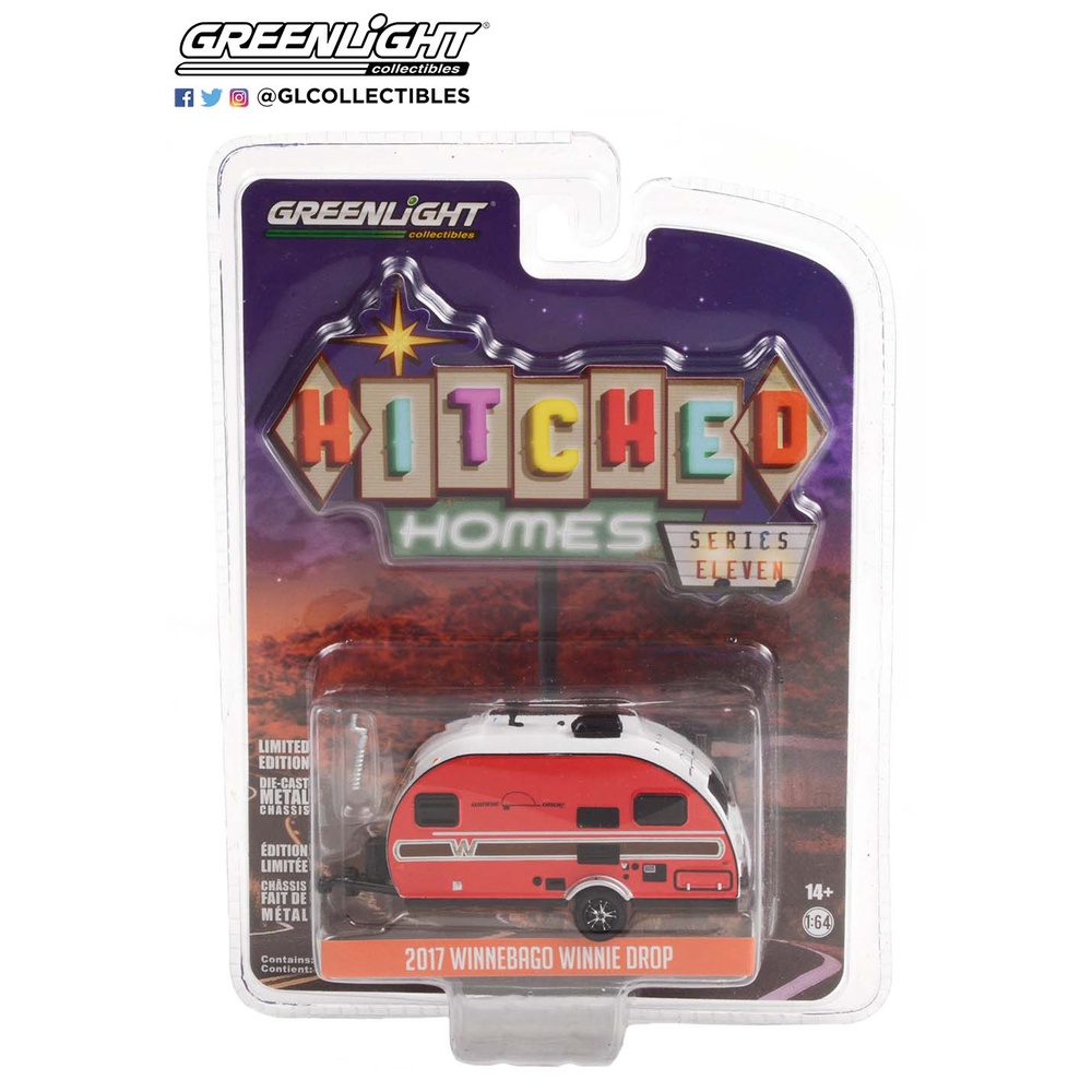 Greenlight 1/64 Hitched Homes Series 11 - 2017 Winnebago Winnie Drop 34110-E