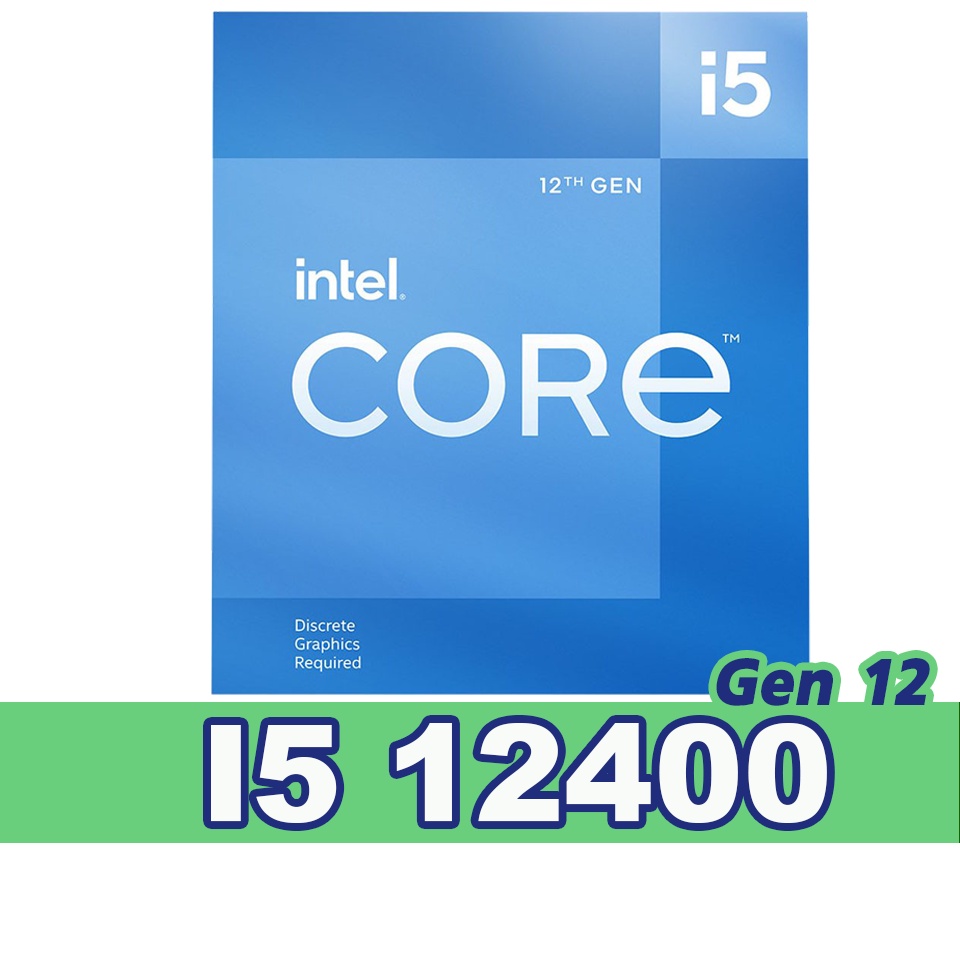CPU Intel Core i5-12400 Max 4.40 GHz UHD730 i5 12400 การ์ดจอในตัว ของใหม่