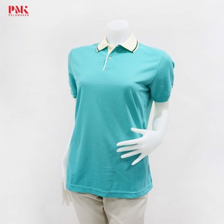 เสื้อโปโล สีฟ้าน้ำทะเล PK083 - Polomaker