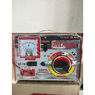 เครื่องชาร์จแบตเตอรี่ ตู้ชาร์จแบตเตอรี่ 6V-12V Mikata 10A คอล์ยทองแดงแท้ เครื่องชาร์จแบต