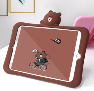 For Ipad Air Mini 1 2 3 4 5 Case Cartoon เคส คสซิลิโคน น่ารัก การ์ตูน pro 5th 6th 8th 9th 10th gen 2020 2022 Cute Bear gen10 gen9 gen8 gen7 เคส TPU Soft Casing Cover