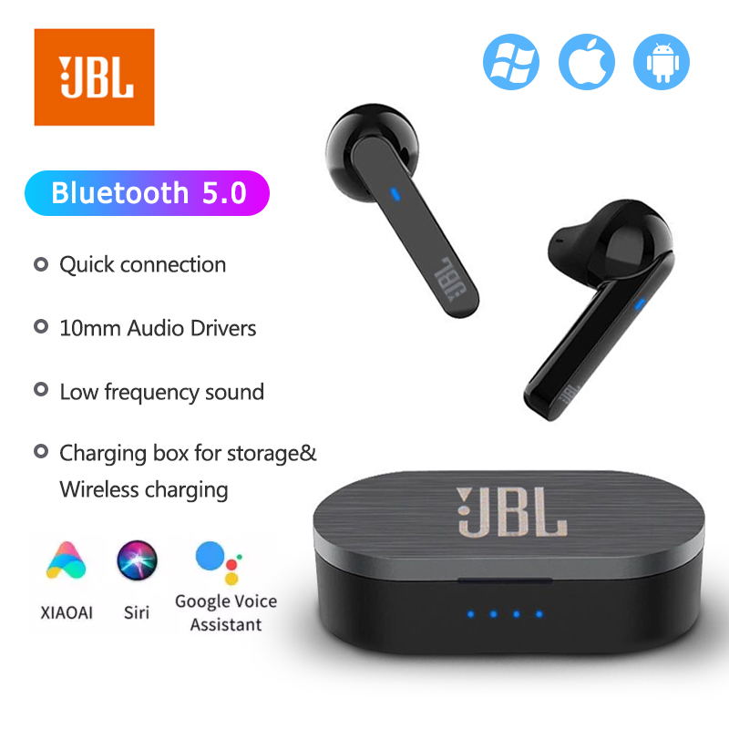 Jbl Tws 10 True Wireless Earbuds V5 0 Edr Tws Sports Headphones Bluetooth Headphones Cuye Shopee Thailand