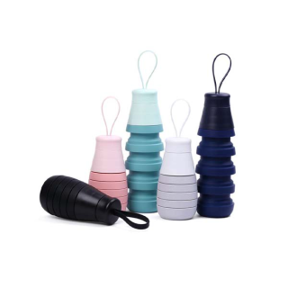 โปรโมชั่น : BGG Silicone Telescopic Outdoor Sports Kettle กระบอกน้ำซิลิโคนยืดได้ กระบอกน้ำยืดได้ กีฬากระบอกน้ำพกพา SB2007