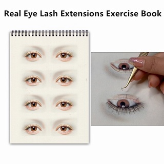 แม่แบบกระดาษฝึกต่อขนตา สําหรับผู้เริ่มต้น eyelash extensions accessories