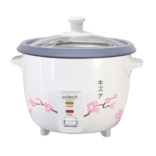 หม้อหุงข้าว 1 ลิตร ขาว แอนนิเทค SRC10B Rice cooker 1 liter white Anitech SRC10B