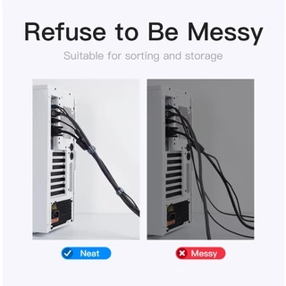Vention ที่รัดเก็บสาย USB สายเมาส์ ป้องกันสายไฟ หลายสีสัน 6 ชิ้น KAC