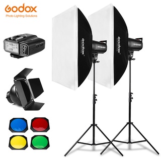 Godox SK400II ไฟแฟลชถ่ายภาพสตูดิโอ 800Ws 2x 400Ws ซอฟท์บอกซ์ ขาตั้งไฟ 280 ซม. ทริกเกอร์ X2T ตัวรับสัญญาณในตัว