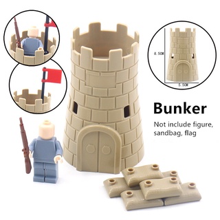 Bunker World War II ชุดของเล่นตัวต่อทหาร สําหรับเด็ก S037