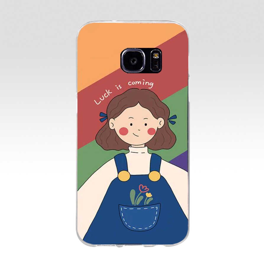 Samsung Galaxy s4 s5 s7 s7 edge เคส TPU นิ่ม ซิลิโคน ป้องกัน เคสโทรศัพท์ #8