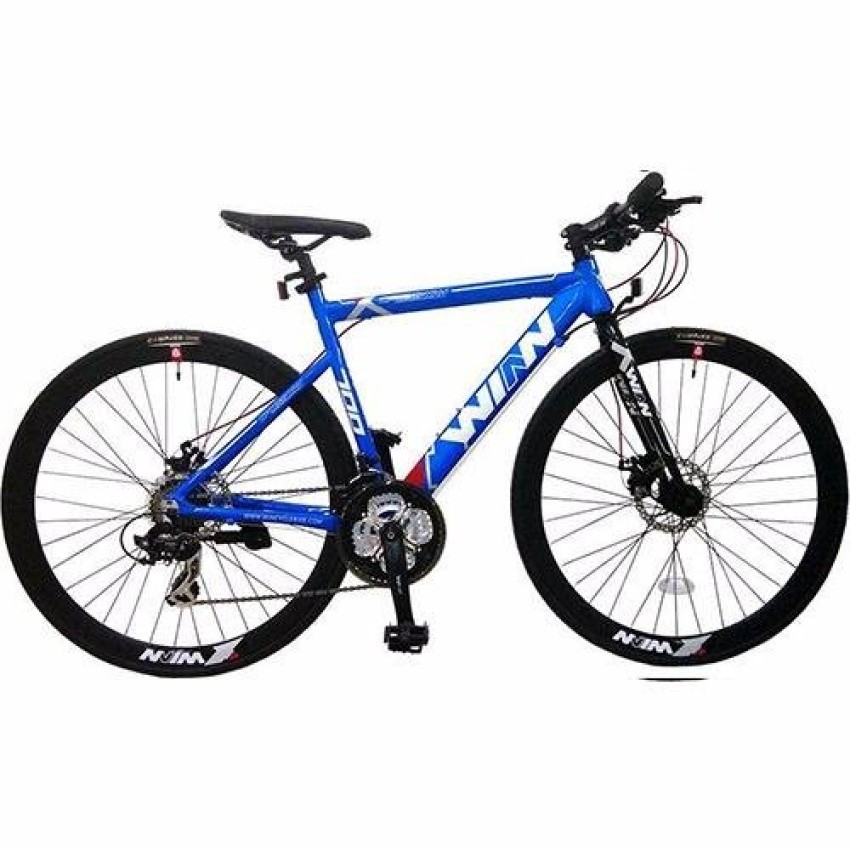 winn crossway จักรยานไฮบริด เฟรมอลูมิเนียม 700Cไซส์ 46(สีน้ำเงิน)