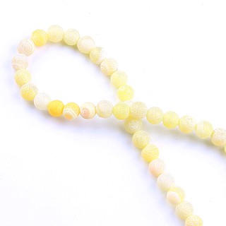 ลูกปัดสีเหลืองสําหรับตกแต่งเครื่องประดับ Diy 4 มม. 6 มม. 8 มม. 10 มม.