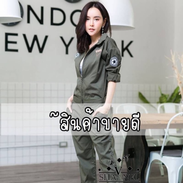 ชุดนักบิน ทรงเท่ห์ ใส่แล้วเป๊ะเวอร์ ขายส่ง เดรส รีวิว ขายดี สินค้าขายดี ชุด นำเข้า jumpsuit526