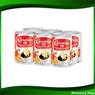 ครีมเทียมข้นหวาน 505 กรัม (6กระป๋อง) คาร์เนชัน Carnation Sweetened Beverage Creamer ครีมเทียม ครีมหวาน ครีมข้น ครีมกาแฟ