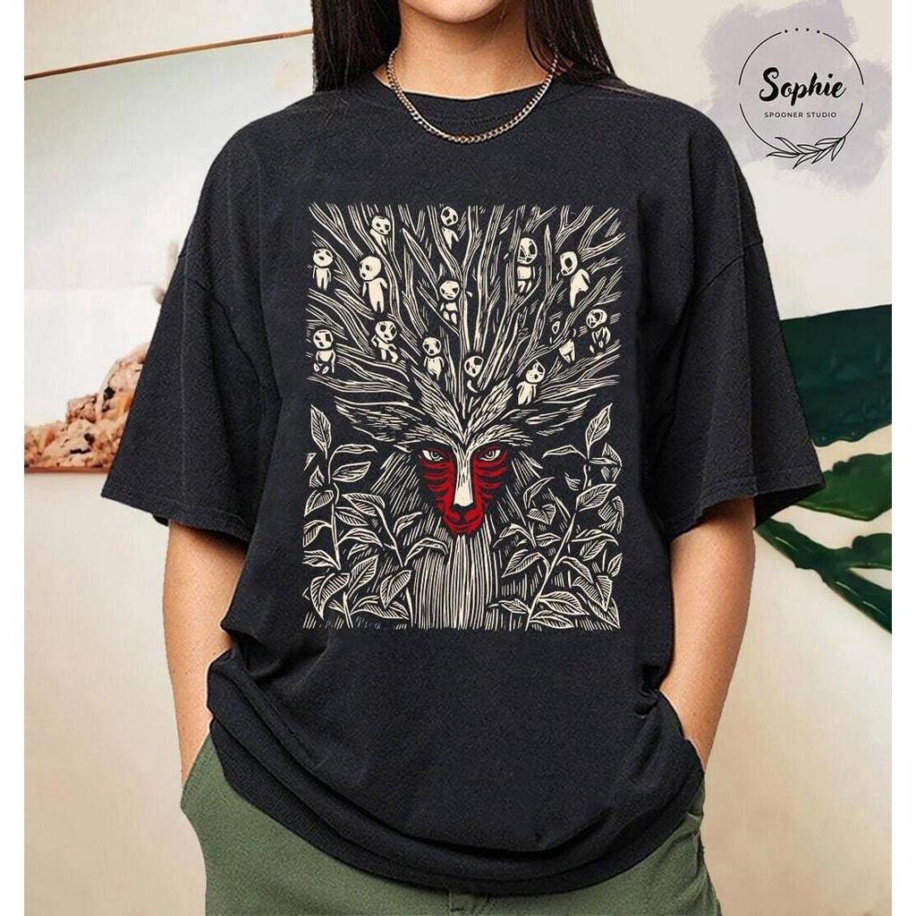 เสื้อยืด พิมพ์ลายการ์ตูนเจ้าหญิง Mononoke Ghibli Hayao Miyazaki Studio Ghibli เหมาะกับของขวัญ