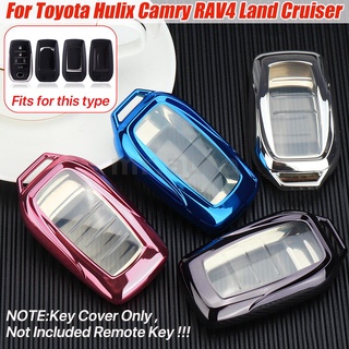 เคสกุญแจรีโมทรถยนต์ วัสดุ TPU แวววาว สําหรับ Toyota Hilux Camry RAV4 Domineering Highlander