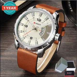 Curren นาฬิกาข้อมือผู้ชายCasual Look เท่ห์ แสดงวันที่  รุ่น C8248