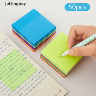 [Jettingbuy] ใหม่ พร้อมส่ง กระดาษโน้ต แบบใส กันน้ํา มีกาวในตัว