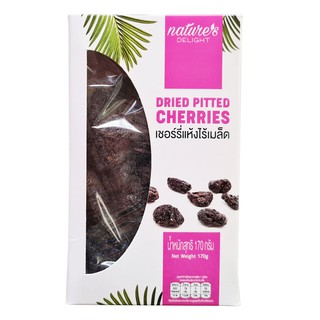 🔥*พร้อมส่ง*🔥 เนเจอร์ส ดีไลท์ เชอร์รีแห้งไร้เมล็ด 170 กรัม Natures Delight Dried Pitted Cherries 170 g