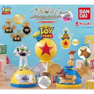 กาชาปองทอยสตอรี่ ลูกบอล ดิสนีย์ โมเดล ของแท้ Gashapon Buzz Lightyear Woody Capchara Toy Story Imagination Disney Pixar