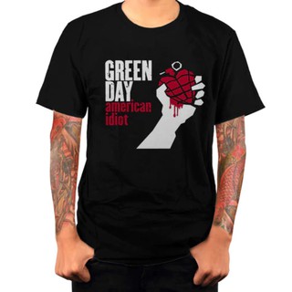 เสื้อยืดแขนสั้น ลายตัวอักษร Green Day สำหรับผู้ชาย