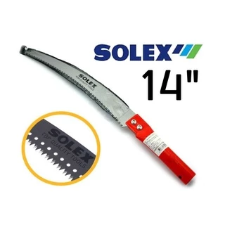SOLEX เลื่อยตัดกิ่งไม้ เลื่อยตัดกิ่งไม้สูง ใบมีดยาว คมจัด ประหยัดแรง ด้ามสีแดง ต่อด้ามได้ 14 นิ้ว