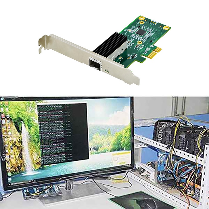 การ์ดเครือข่าย Pci-E X1 I210As Single Port Ethernet Sfp ออปติคอลเดี่ยว #7