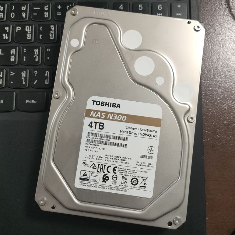 4TB HDD Toshiba NAS มือสอง ประกัน Advice 2025