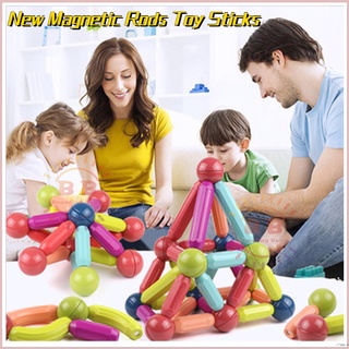 ใหม่ ของเล่นแท่งแม่เหล็ก 3D เพื่อการเรียนรู้ DIY
