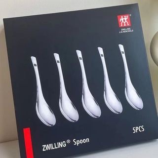 Zwilling 5 gift boxes 304 stainless steel thickened court spoon earl spoon rice spoon spoon