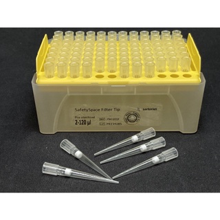 ปิเปตทิป (safety Space Fillter Tip) ขนาด 2-120ulพร้อมกล่อง