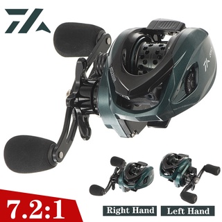 รอกเบทคาสติ้งสูงสุด 10KG รอกตกปลาลาก Ultra-Light 7.2: 1 Ratio เบรคแม่เหล็ก Baitcast Reel ยาวล้อหล่อ Reel Tackle