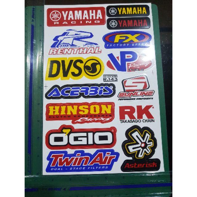 ขายส่ง - สติกเกอร์ติดรถยนต์ PVC ติดรถยนต์ มอเตอร์ไซต์ racing sticker สติกเกอร์รถแข่ง