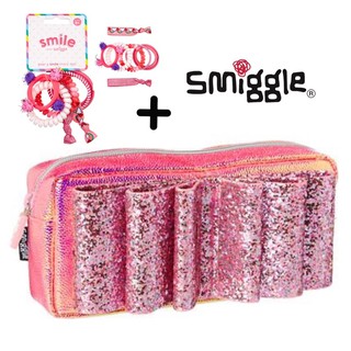 ฟรี!เซ็ดยางรัดผม!! กระเป๋าเครื่องเขียนใบใหญ่ smiggle beau pencil case