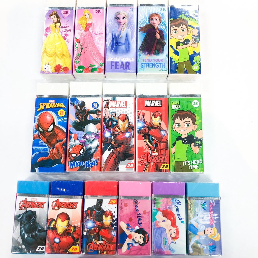 ยางลบ ยางลบลายเจ้าหญิง BEN10 MARVEL SPIDER-MAN AVENGERS